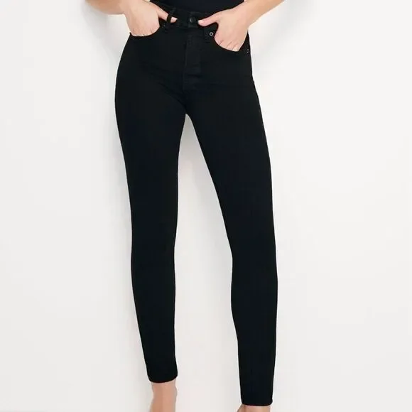 Good American Good Legs Skinny Jeans Black - Picture 2 of 8